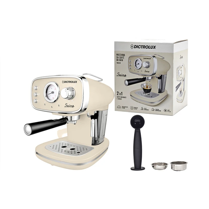Καφετιέρα Espresso 1100W SWING 880302 DICTRO LUX Crema