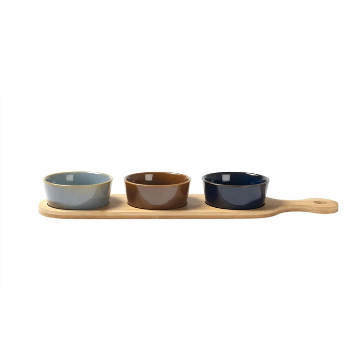 Ορντεβιέρα 3 Θέσεων με βάση μπαμπού 43x11cm REACTIVE 635868 GUSTO CASA