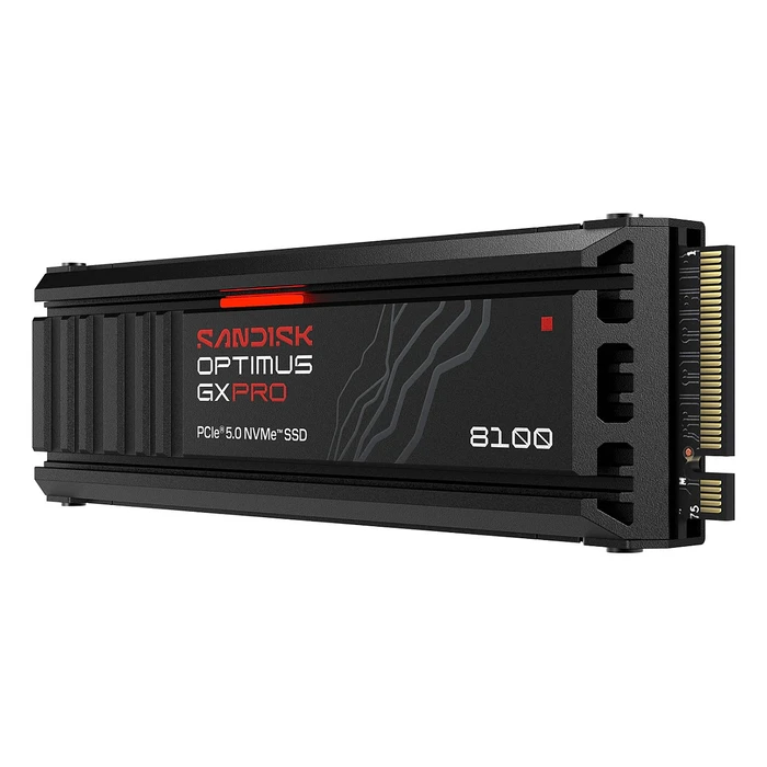 SanDisk Optimus GX Pro 8100 SSD M.2 2TB PCIe 5.0 με Ψύκτρα (Συμβατό με PS5)