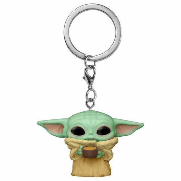 Funko Φιγούρα Keychain The Mandalorian The Child with Cup Βινυλίου