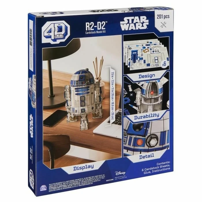 Παιχνίδι Kατασκευή Star Wars R2-D2 201 Τεμάχια 19 x 18,6 x 28 cm Λευκό Πολύχρωμο