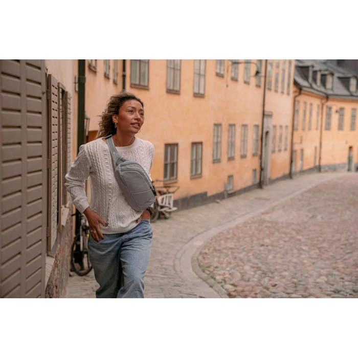 Τσάντες & σακίδια αναψυχής Pacsafe V Action Anti-Theft Sling Pack Digital Gray 2.5L 33 x 16 x 6 cm