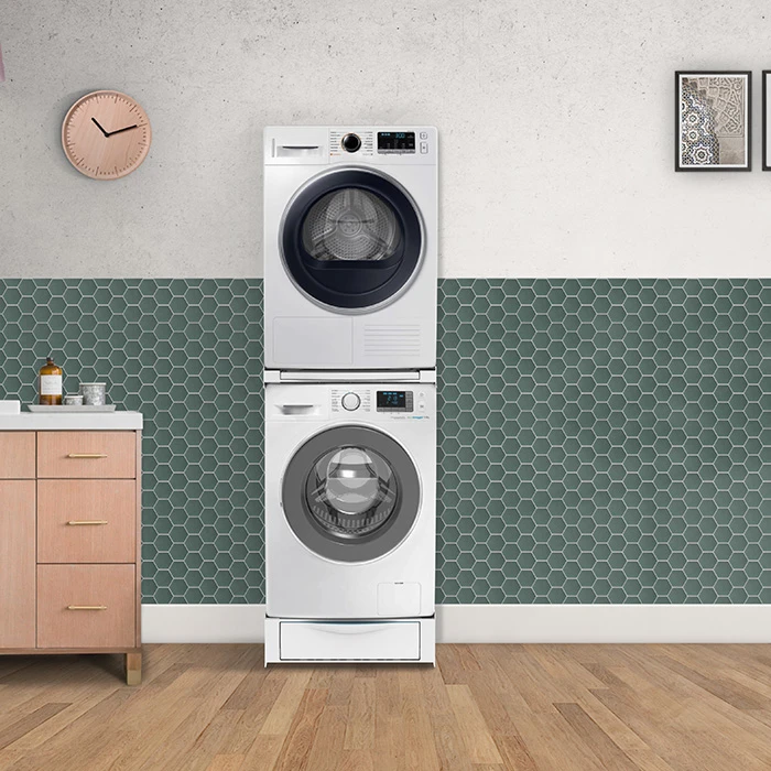 Βάση στήριξης Meliconi Smart L60 για τοποθέτηση του στεγνωτηρίου επάνω στο πλυντήριο