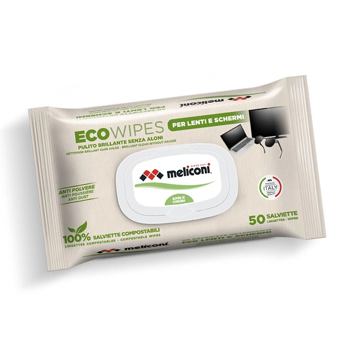 Καθαριστικά μαντηλάκια για οθόνες Meliconi ECO WIPES FOR SCREENS