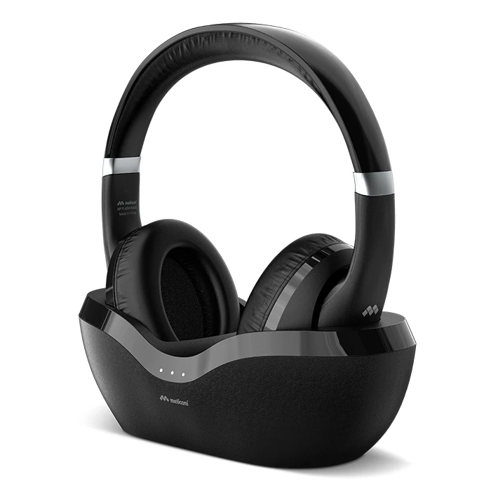 Ασύρματα Ακουστικά Τηλεόρασης Meliconi Hp Flash Evo Base Με Bluetooth Και Βάση Φόρτισης