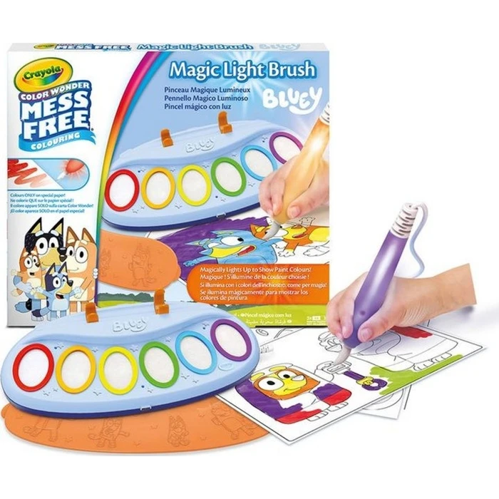 Crayola Color Wonder Mess Free Bluey Magic Light Brush Painting Set