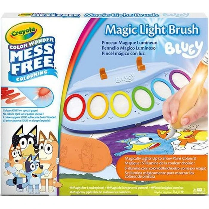 Crayola Color Wonder Mess Free Bluey Magic Light Brush Painting Set