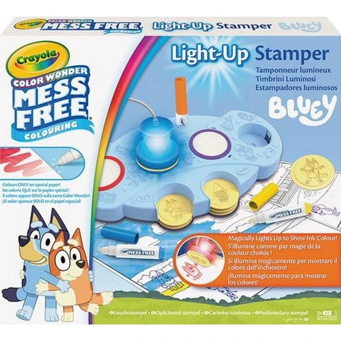 Crayola Color Wonder Mess Free Light-Up Stamper - Bluey