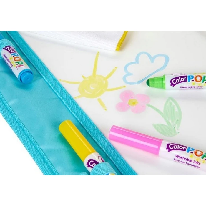 Crayola Ζωγραφική Mini Kids Color Pop Χαλάκι Ζωγραφικής Σβησίματος για Παιδιά 3+ (60x90 cm) με 4 Πλενόμενους Μαρκάδορους