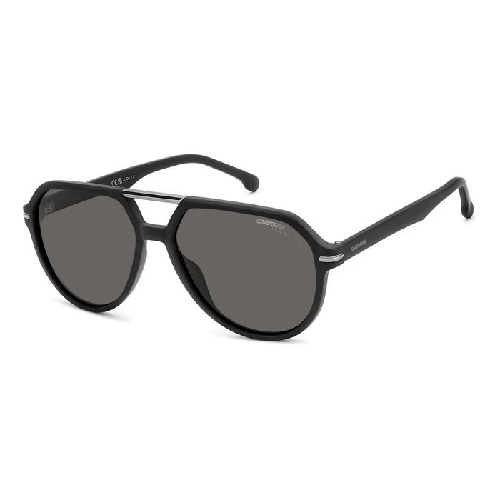 Carrera Unisex Γυαλιά Ηλίου με Μαύρο Κοκκάλινο Σκελετό και Μαύρο Polarized Φακό 315/S 003/M9