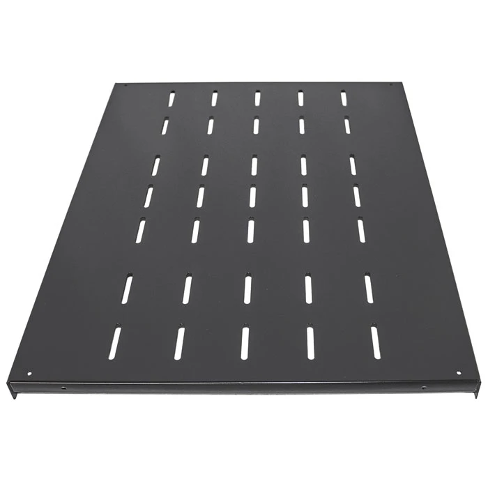 Σταθερό Ράφι Βαρέως Τύπου 4 Σημείων, Για Καμπίνες 19", 1u Ύψος Και 600 Mm Βάθος, Σε Μαύρο Χρώμα