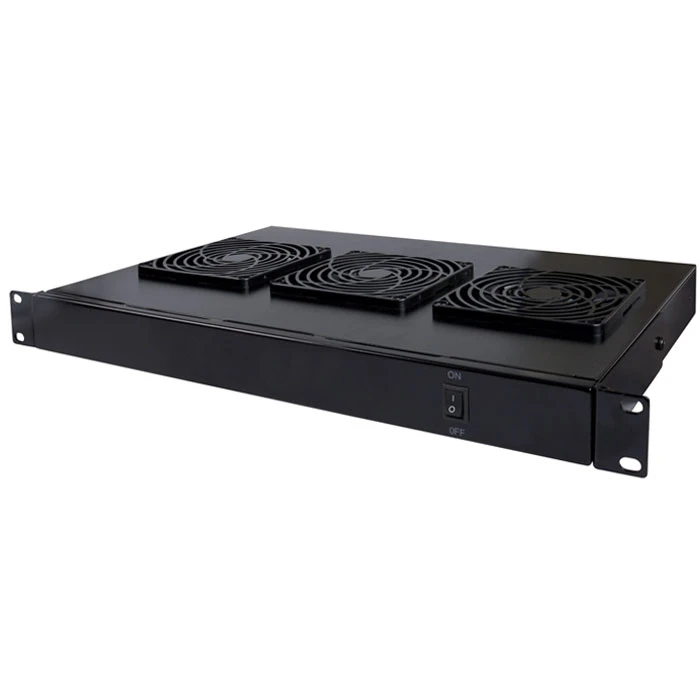 Μονάδα Εξαερισμού Rackmount 19", Με 3 Ανεμιστήρες 120 X 120 Mm, 1u Ύψος Και 280 Mm Βάθος Για Επιτοίχια Intellinet Rack Cabinets