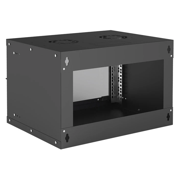 Καμπίνα Δικτύου INT 714143 FLATPACK 19" 6U Επιτοίχια Black