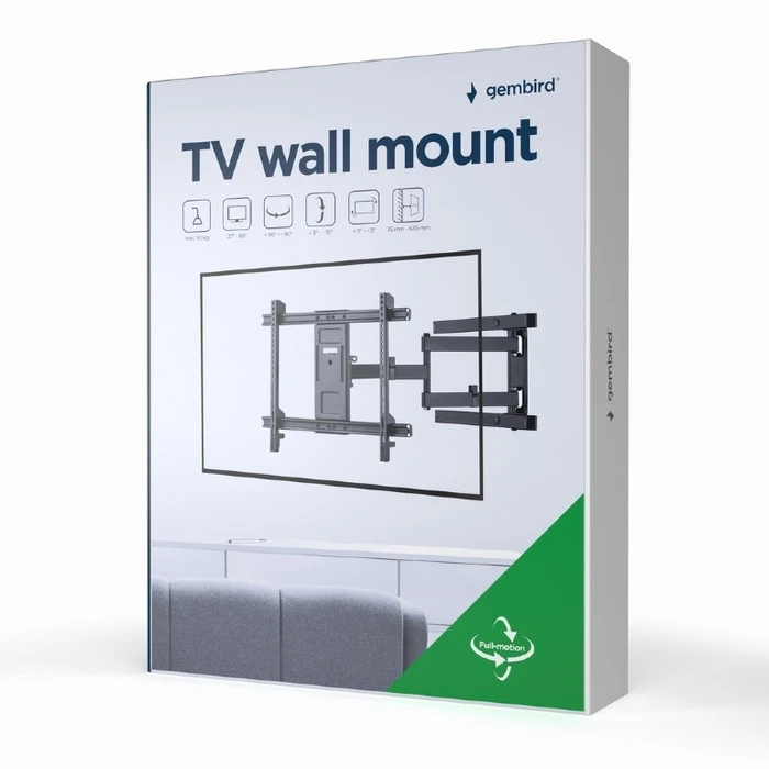 Βάση Τηλεόρασης Gembird Full Motion Wall Mount 37'-80'
