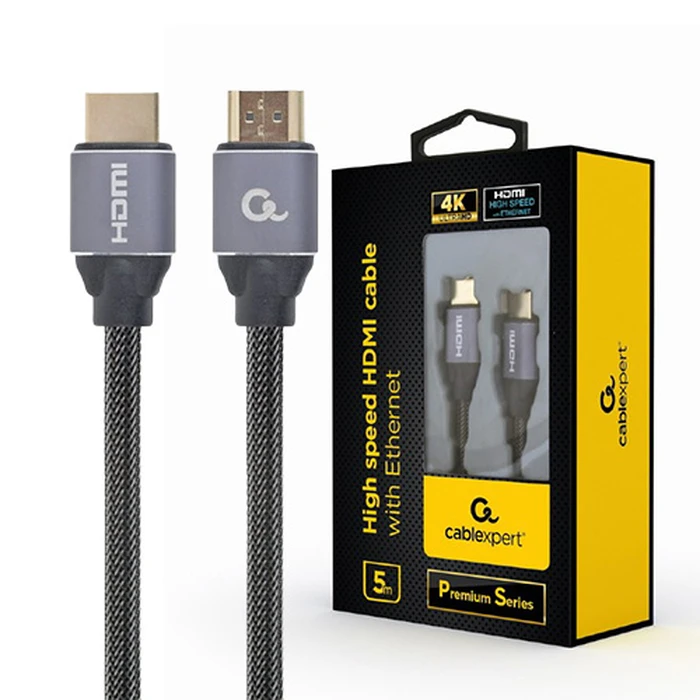 CABLEXPERT HDMI Cable High Speed with Ethernet Premium Series 5m