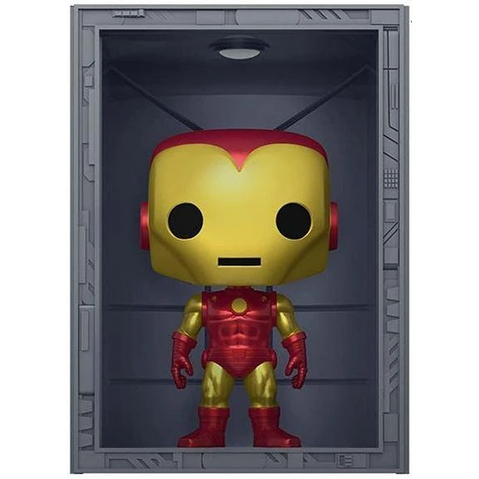 Funko Pop! Deluxe: Marvel Hall of Armor: Iron Man Model 4 (Metallic) (PX Previews Exclusive) #1036 Bobble-Head Vinyl Figure