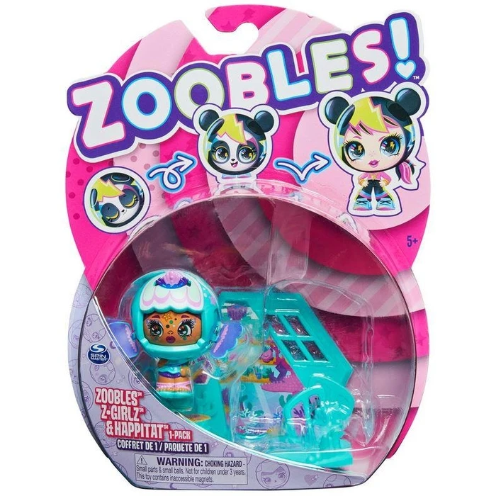 Μινιατούρα Spin Master Zoobles!: Z-Girlz Happitat - Green Fish Girl Figure (1-Pack) (20134942)