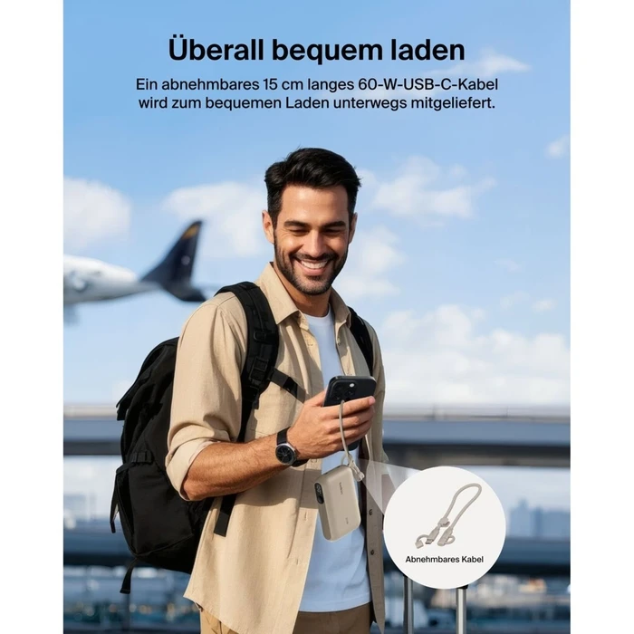 Belkin Powerbank με Οθόνη 20W 10000mAh USB-C sand BPB027hqSD