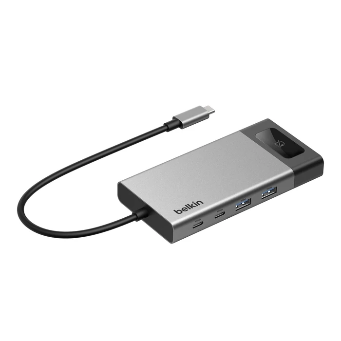 Belkin CONNECT 8-in-1 USB-C Hub για 2 Οθόνες INC027hqSGY (Space Gray)