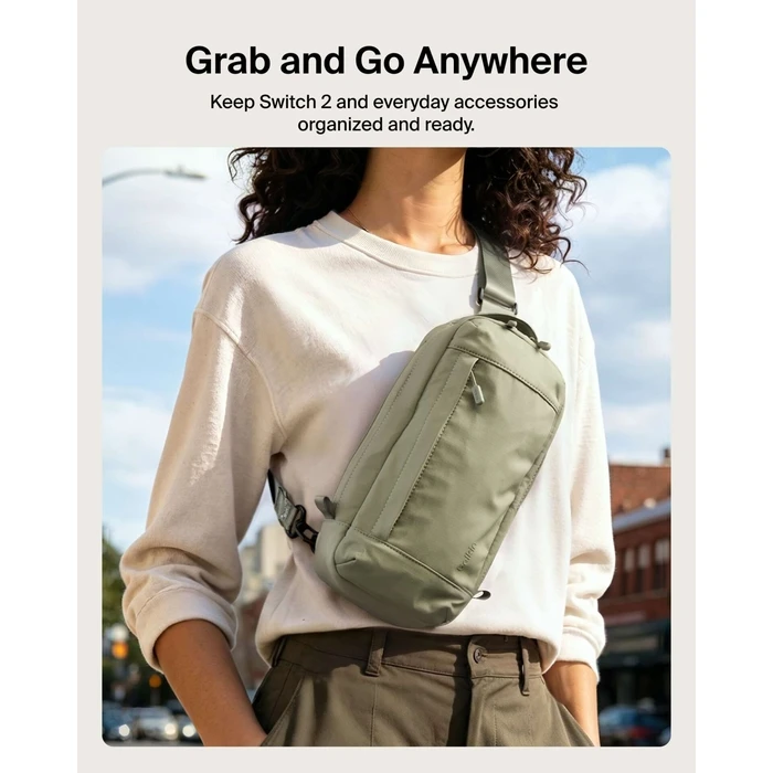 Belkin Gaming Crossbody Τσάντα για Nintendo Switch 2 - Πράσινο (ENA022HQOL)
