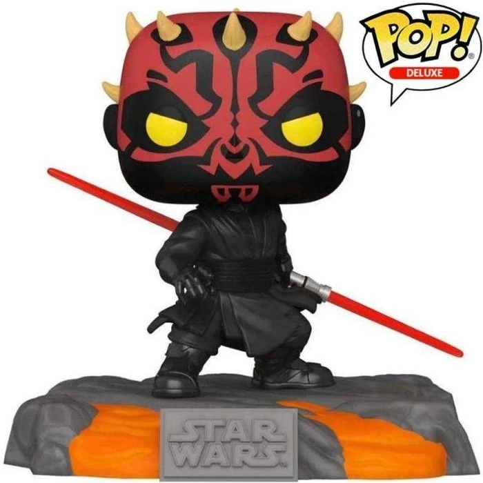 Funko Pop! Deluxe: Disney Star Wars - Red Saber Series Volume 1: Darth Maul (Glows in the Dark) (Special Edition) #520 Bobble-Head Vinyl Figure