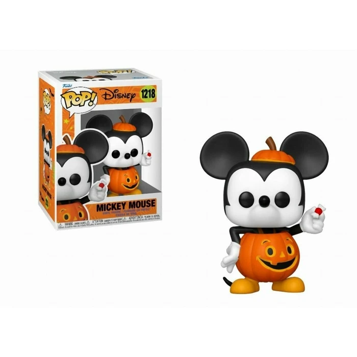 Funko Pop! Disney: Halloween S2 - Mickey Mouse (Trick or Treat) #1218 Vinyl Figure EN,FR,ES,DE,IT,PT,NL,DK,SE,RU Pack / Carton Window Box with Plastic Film