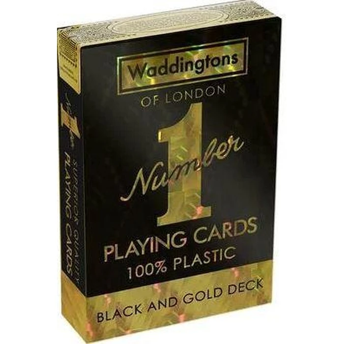 Τράπουλα Winning Moves: Waddingtons No.1 - Black And Gold Deck Playing Cards (WM00755-EN1)