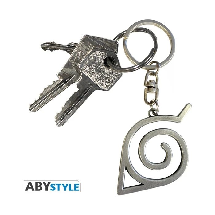 Abysse Naruto Shippuden Konoha Metal Keychain ABYKEY155