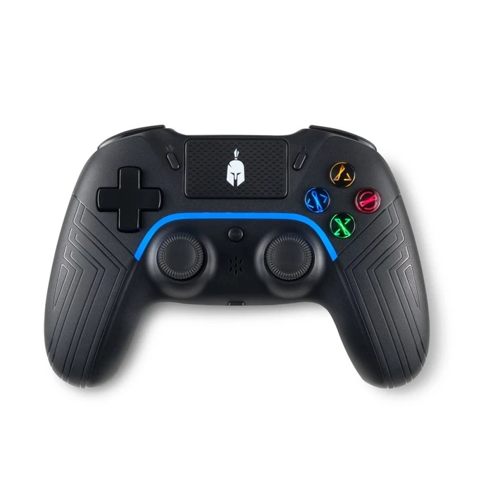 Spartan Gear - Aspis 4 Wired  Wireless Controller (Compatible with PC [wired] and Playstation 4 [wireless]) (colour:Black)