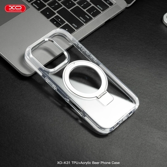 Θήκη Τηλεφώνου XO K31 iP16 6.1" TPU+Ακρυλική Μαγνητική Λευκό