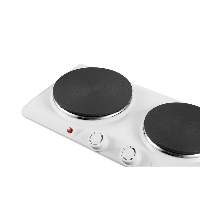 First Austria FA-5083-5-WI Διπλή ηλεκτρική εστία κουζίνας 2500W (Λευκό)