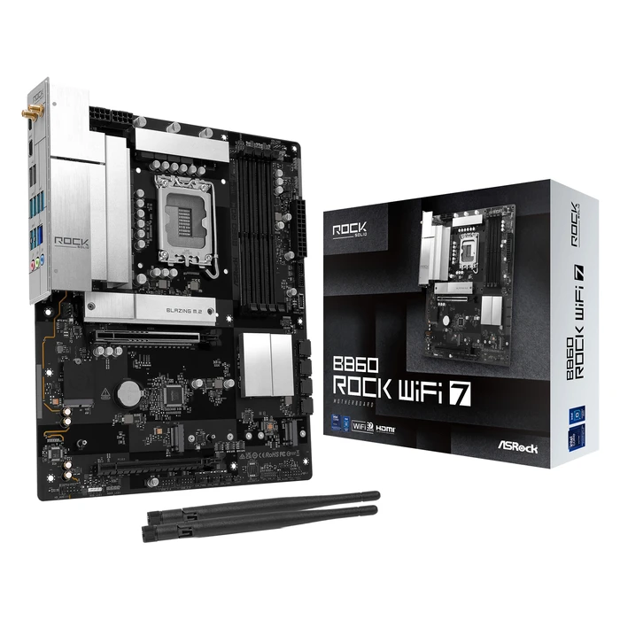 Motherboard AsRock B860 Rock WiFi 7 ATX LGA1851 Socket B860