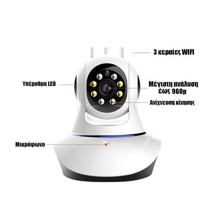 IP Camera WI-FI εσωτερικού χώρου