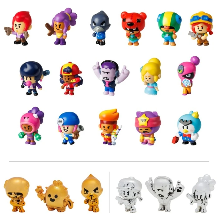 P.M.I. Brawl Stars Collectible Figures - 3 Pack (S1) (Random) (BRW2021)