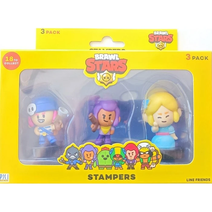 P.M.I. Brawl Stars Stampers - 3 Pack (S1) (Random) (BRW5021)