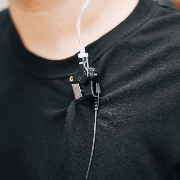 Ακουστικό Walkie Talkie Osio NT-8990 Αδιάβροχο για Μotorola CLP-446e για σύνδεση με δεύτερο, PTT