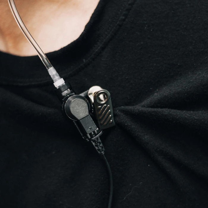 Ακουστικό Walkie Talkie Osio NT-8990 Αδιάβροχο για Μotorola CLP-446e για σύνδεση με δεύτερο, PTT