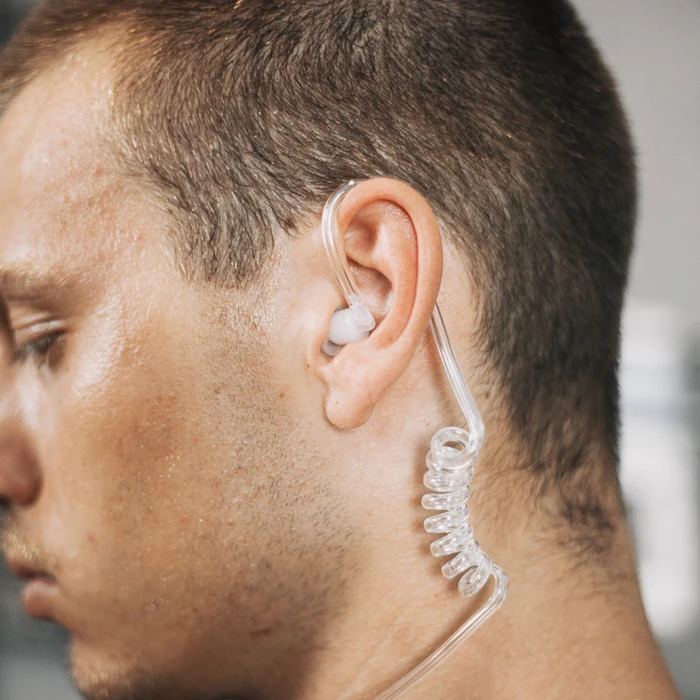 Ακουστικό Walkie Talkie Osio NT-8990 Αδιάβροχο για Μotorola CLP-446e για σύνδεση με δεύτερο, PTT