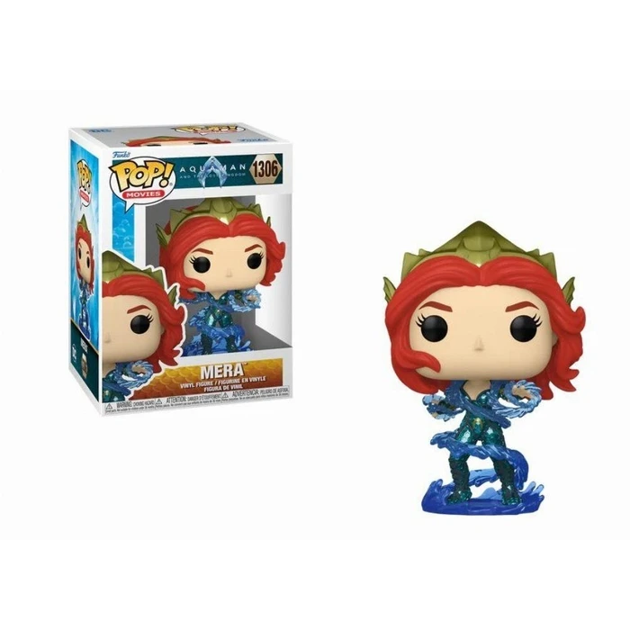 Funko Pop! Movies DC: Aquaman and the Lost Kingdom - Mera #1306 Vinyl Figure EN,FR,ES,DE,IT,PT,NL,DK,SE,RU Pack / Carton Window Box with Plastic Film