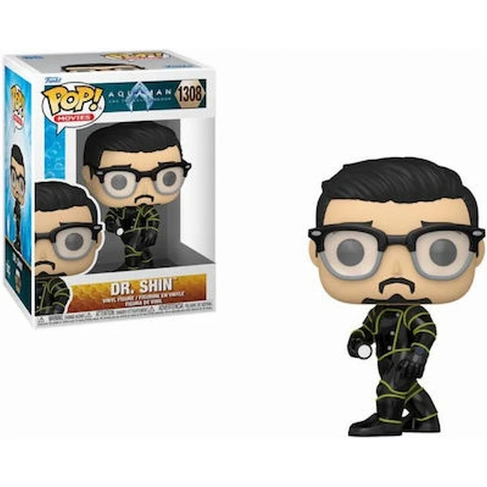 Funko Pop! Movies DC: Aquaman and the Lost Kingdom - Dr. Shin #1308 Vinyl Figure EN,FR,ES,DE,IT,PT,NL,DK,SE,RU Pack / Carton Window Box with Plastic Film