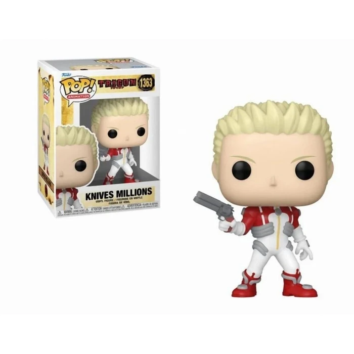 Funko Pop! Animation: Trigun S1 - Knives Millions #1363 Vinyl Figure EN,FR,ES,DE,IT,PT,NL,DK,SE,RU Pack / Carton Window Box with Plastic Film