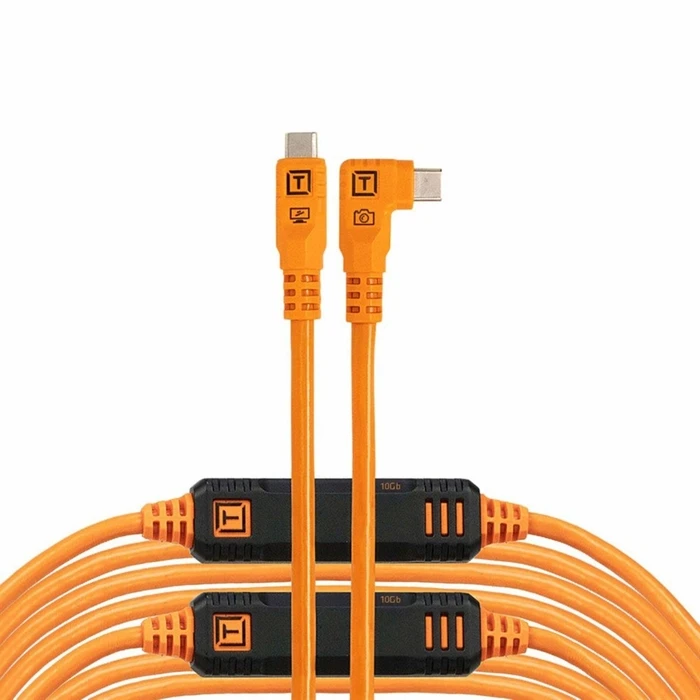 Tether Tools TetherPro USB-C Optima 10G δεξιά πορτοκαλί 9,4m