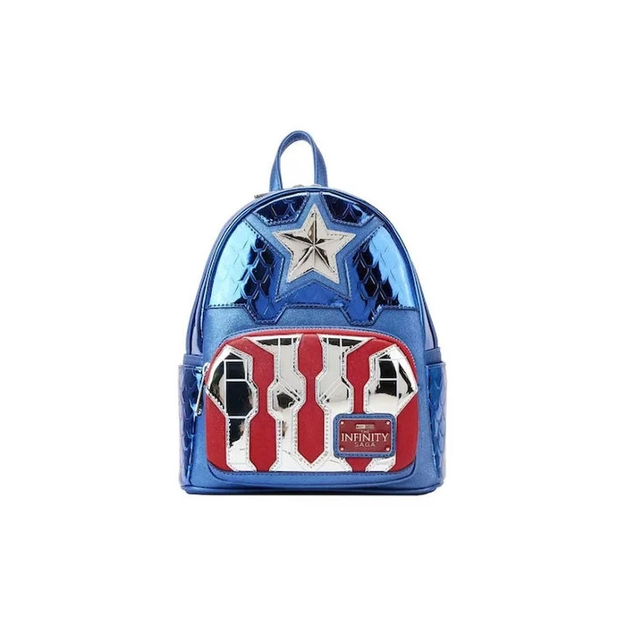Loungefly Marvel: Captain America - Shine Cosplay Mini Backpack (MVBK0276) EN,FR,ES,DE,IT,PT,NL,DK,SE,RU Label / Plastic Bag