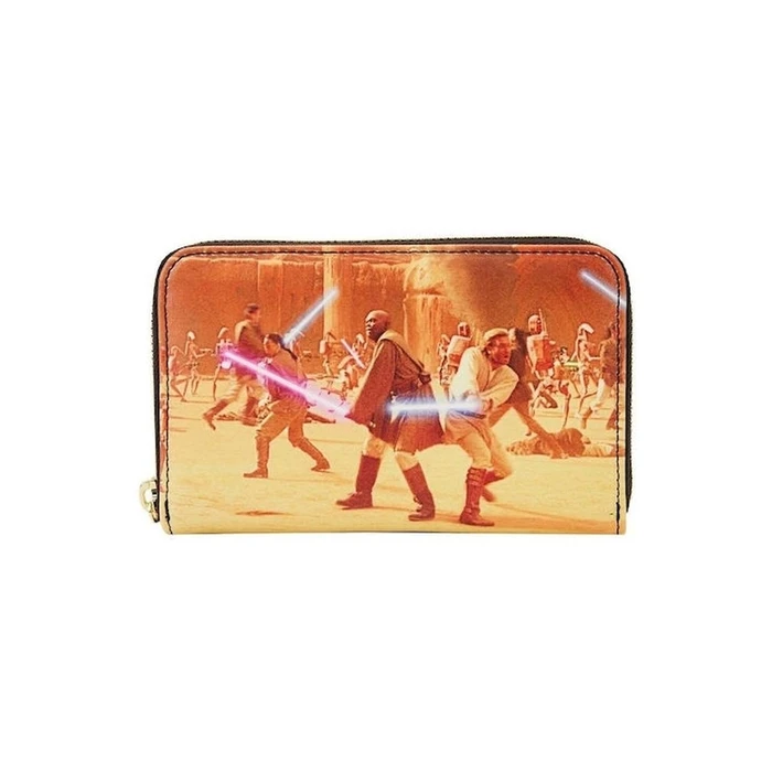 Loungefly Disney Star Wars - Episode Two Attack of the Clones Scene Zip Around Wallet (STWA0238) EN,FR,ES,DE,IT,PT,NL,DK,SE,RU Label / Plastic Bag