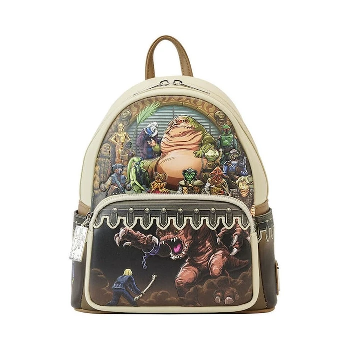 Loungefly Disney Star Wars: Return of the Jedi - 40Th Anniversary Jabbas Palace Mini Backpack Body Bag (STBK0386) EN,FR,ES,DE,IT,PT,NL,DK,SE,RU Label / Plastic Bag