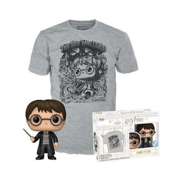 T-Shirt Funko Pop! (Adult): Harry Potter Harry Potter Vinyl Figure and T-Shirt (M)