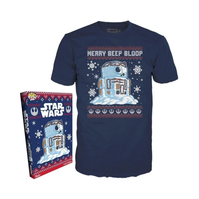 T-Shirt Funko Boxed  Disney Star Wars Holiday R2-D2 Snowman (S)