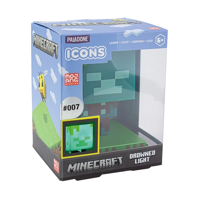 Διακοσμητικό Φωτιστικό Paladone Minecraft - Drowned Zombie Icons (PP7999MCFV2)