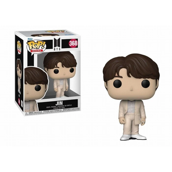 Funko Pop! Rocks: BTS - Jin #368 Vinyl Figure EN,FR,ES,DE,IT,PT,NL,DK,SE,RU Pack / Carton Window Box with Plastic Film