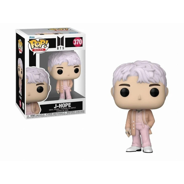 Funko Pop! Rocks: BTS - J-Hope #370 Vinyl Figure EN,FR,ES,DE,IT,PT,NL,DK,SE,RU Pack / Carton Window Box with Plastic Film
